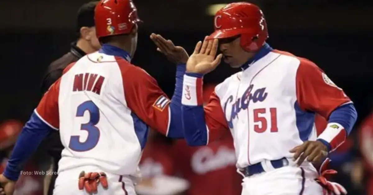 Luis Miguel Nava con el equipo Cuba