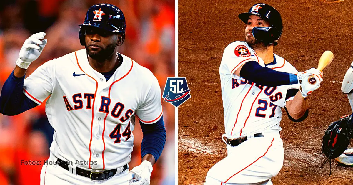 José Altuve y Yordan Álvarez fueron los dos principales bateadores en la victoria de Houston