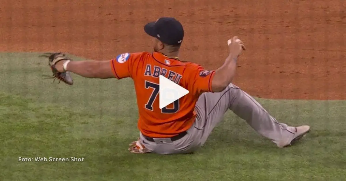 Jose Abreu se fajó con el rolling cuadrándose y arriesgando su anatomía