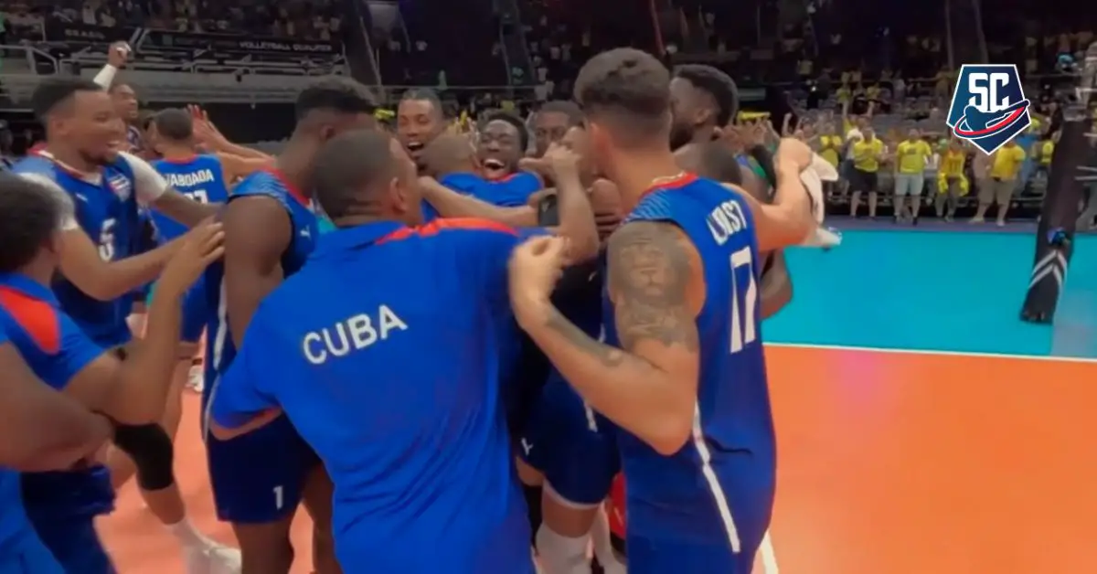 La escuadra de voleibol de Cuba enfrentó este sábado a la difícil selección de Italia