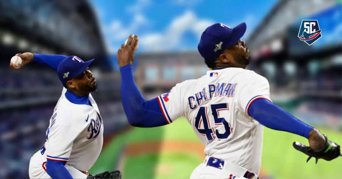 Aroldis Chapman ha dejado buenos números en playoffs 2023 de MLB