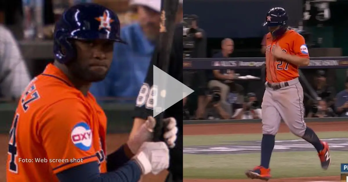 Yordan Alvarez encadenó su 3er partido de múltiples hits y empujadas de manera consecutiva