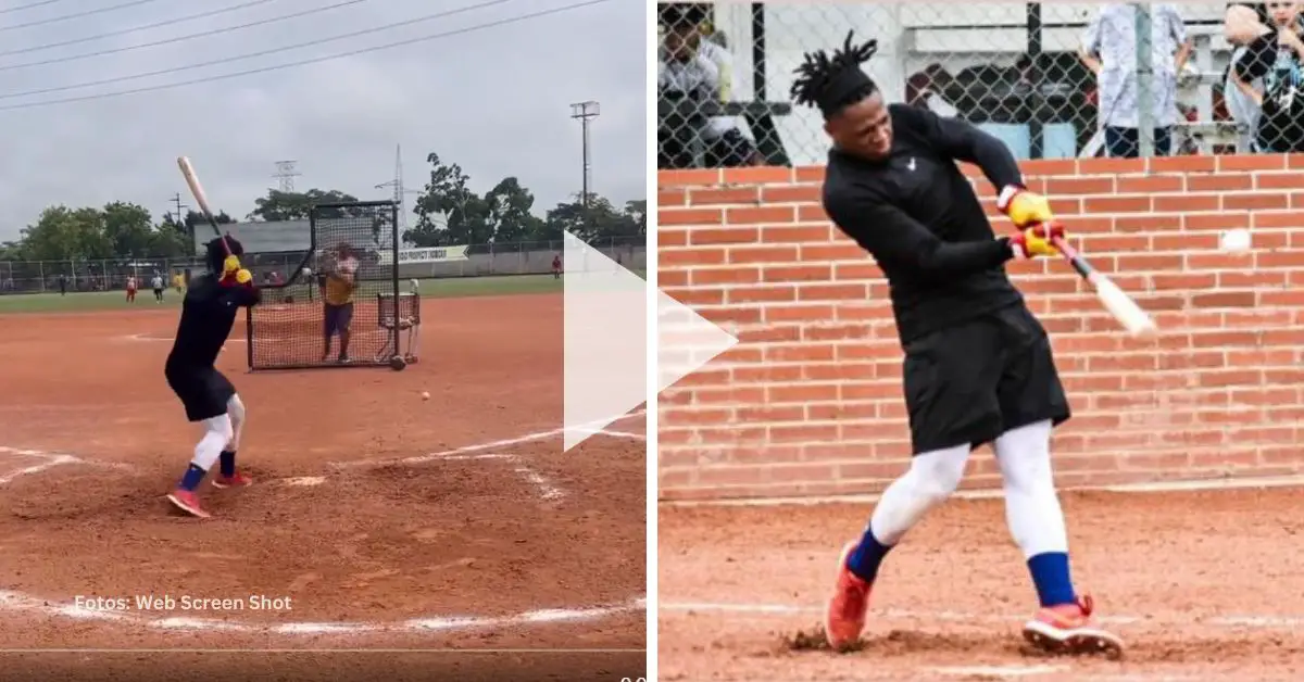 Ronald Acuña Jr. demostró su poder previo a su debut en la pelota invernal de Venezuela