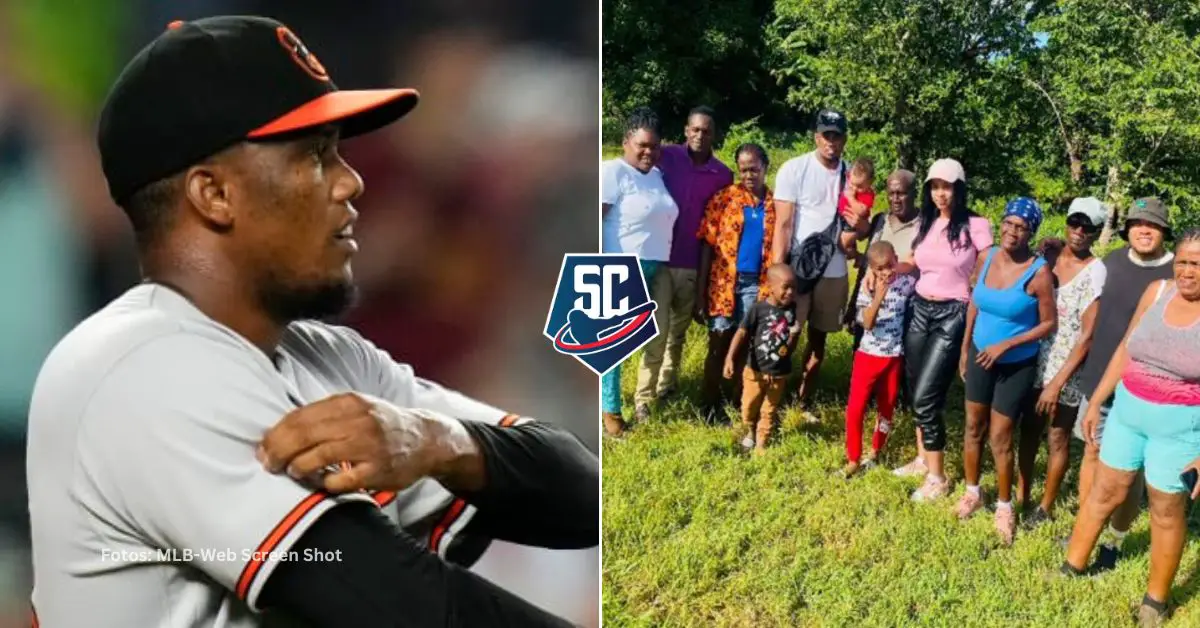 El cubano de Baltimore Orioles, Yennier Cano, compartió una foto en sus historias de Instagram junto a su familia