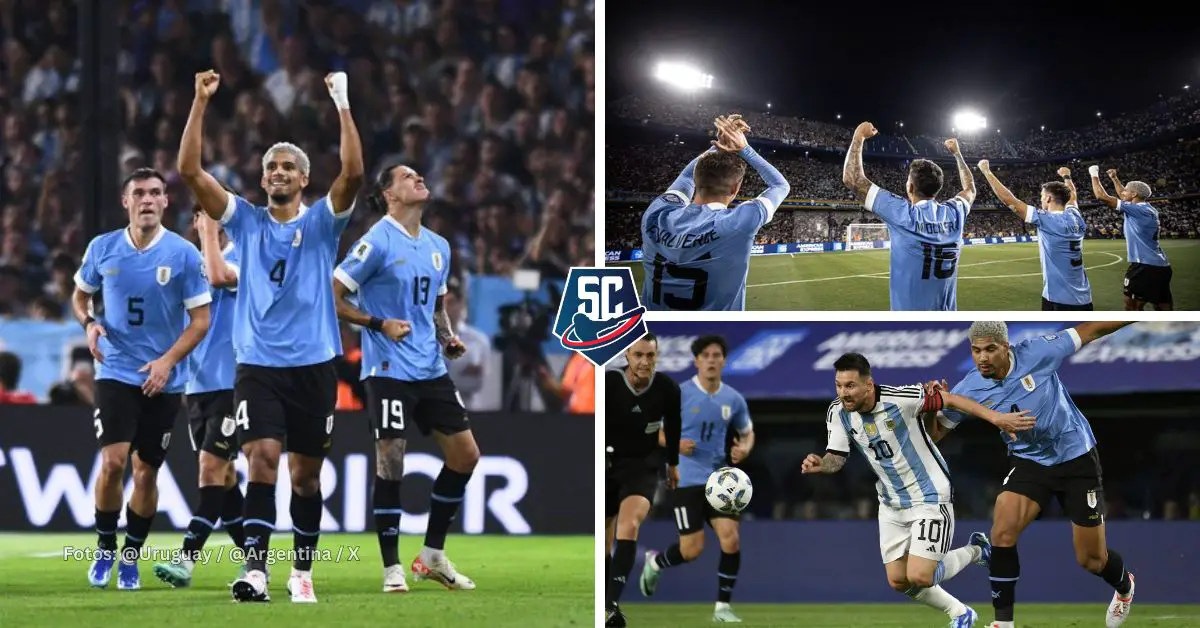 Uruguay le propinó a la Argentina de Lionel Messi su primera caída en las Eliminatorias Sudamericanas