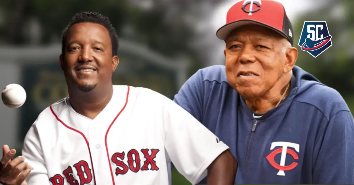 Pedro Martínez y Tony Oliva se juntaron para una foto legendaria