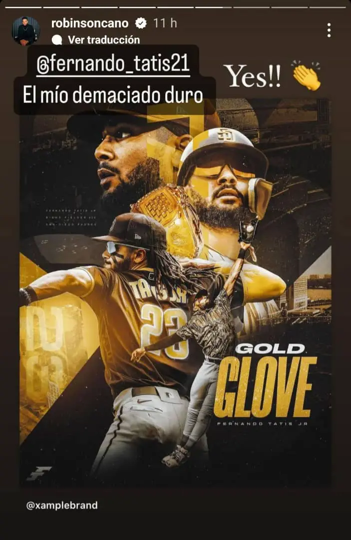Leyenda dominicana felicitó a Fernando Tatis Jr. por Gold Glove