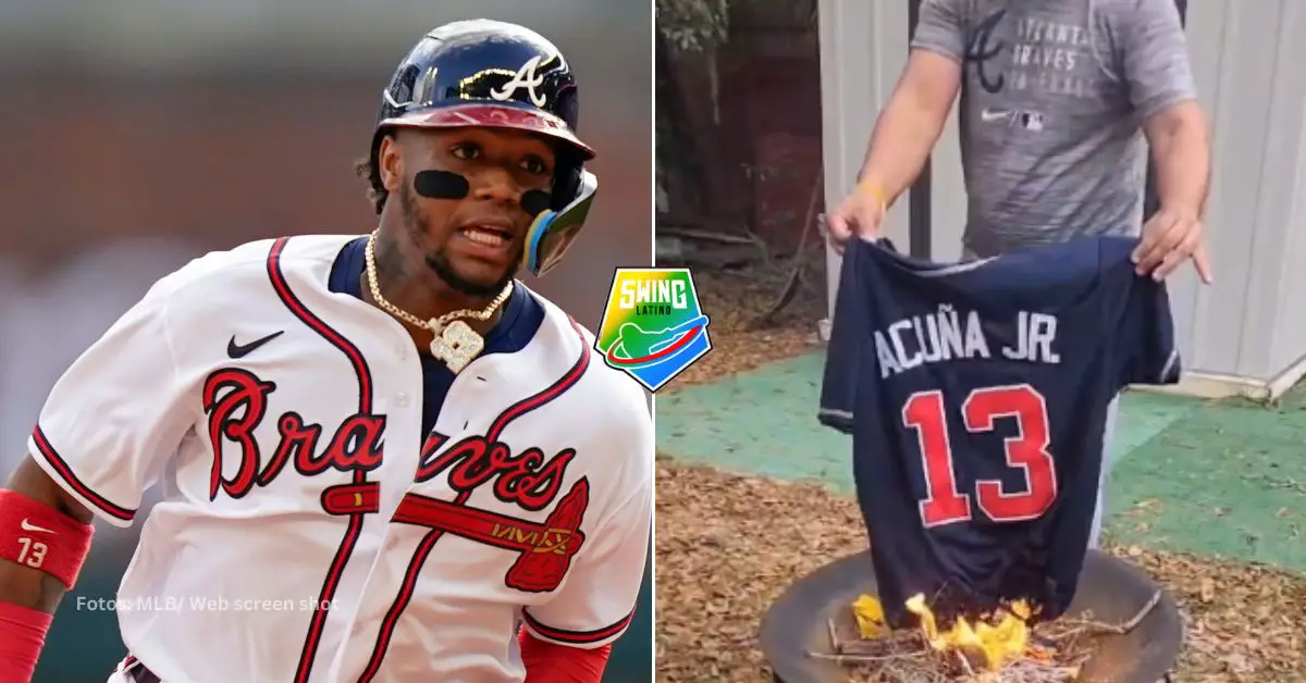 Ronald Acuña Jr. fue criticado abiertamente por un gesto que realizó