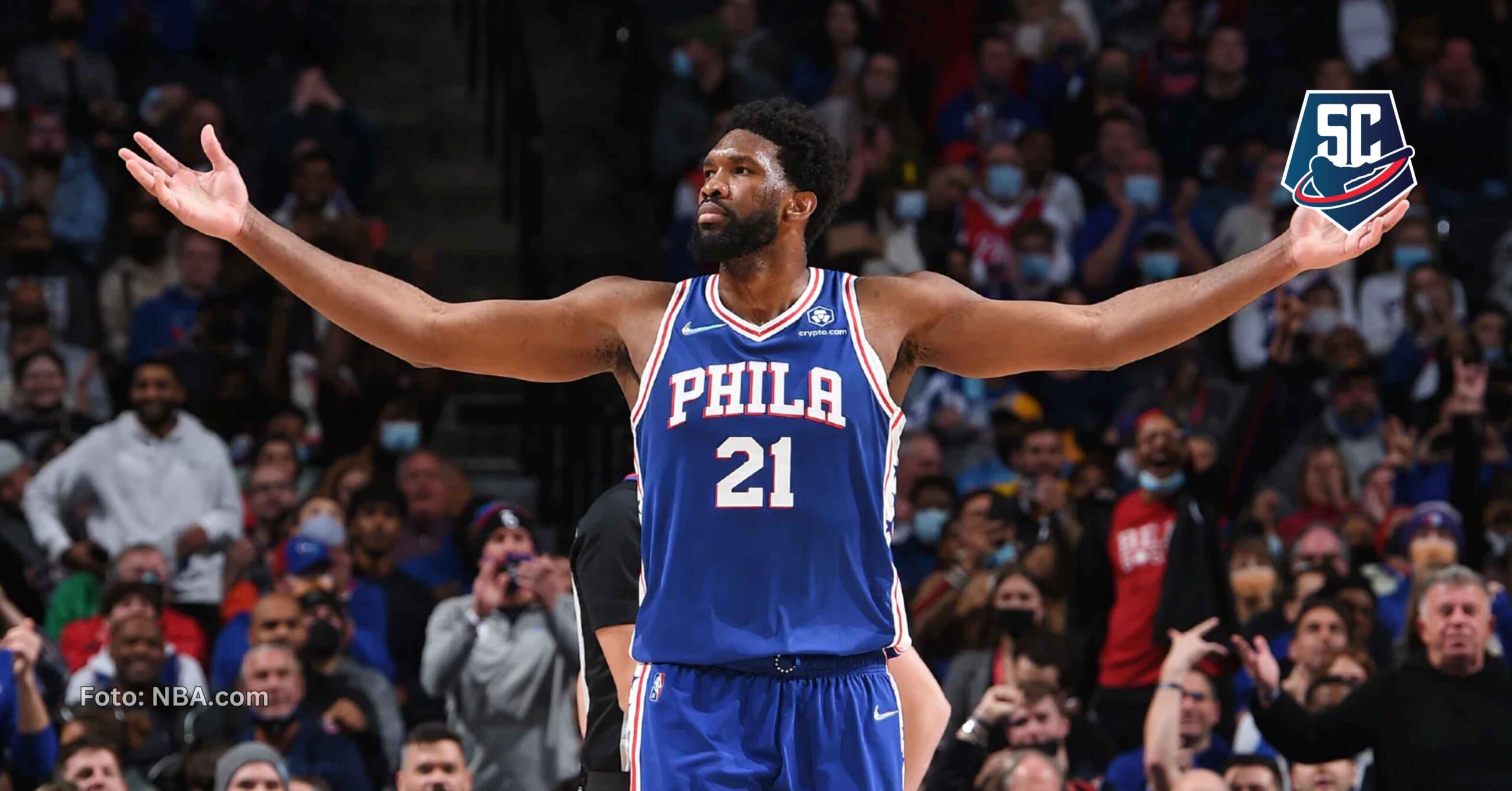 El pivot de Philadelphia 76ers, Joel Embiid, es uno de los jugadores más dominantes de la NBA en la actualidad