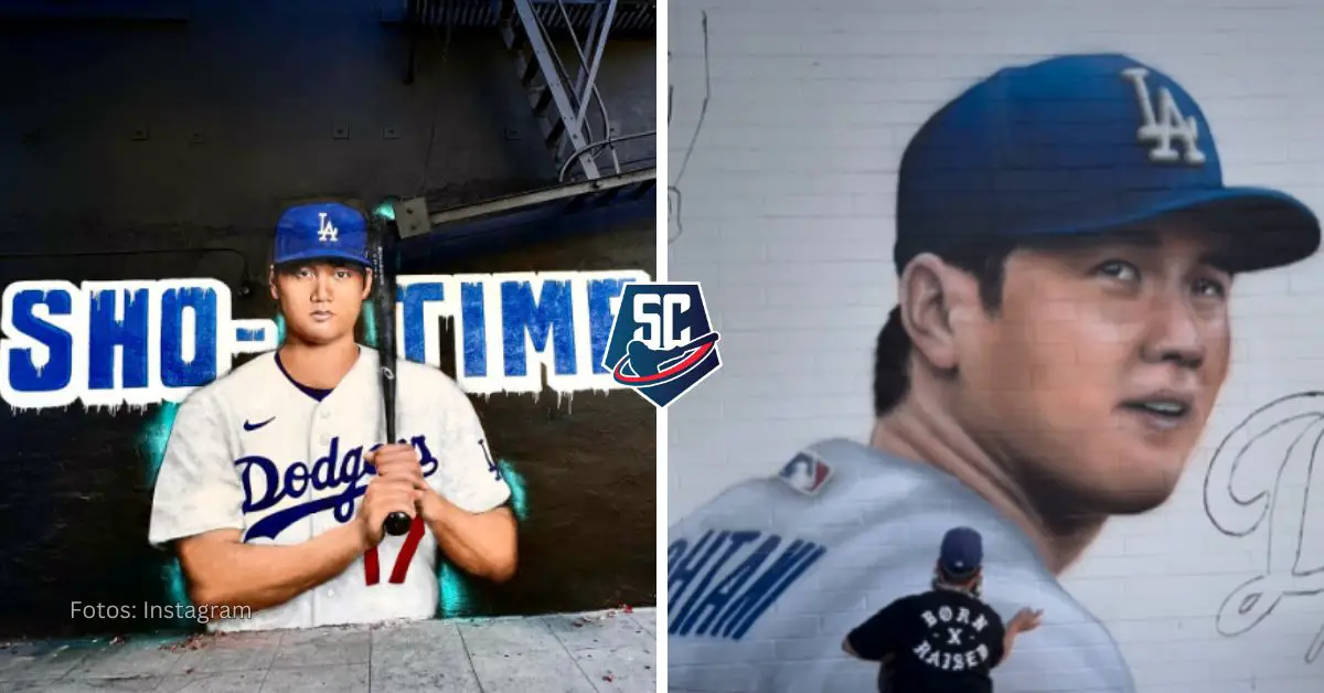 Grafiteros realizaron espectaculares murales de Shohei Ohtani en California