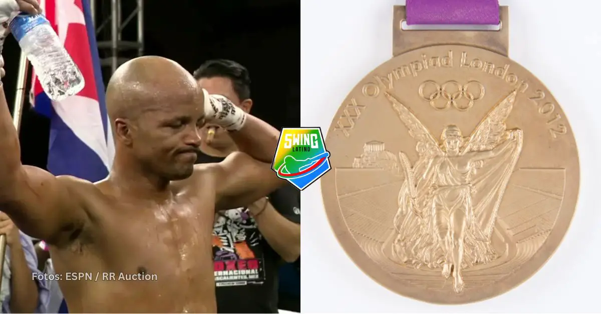 Finalmente fue subastada la medalla de oro olímpica de Londres 2012 del boxeador cubano Roniel Iglesias, con un monto de 83.188 dólares.