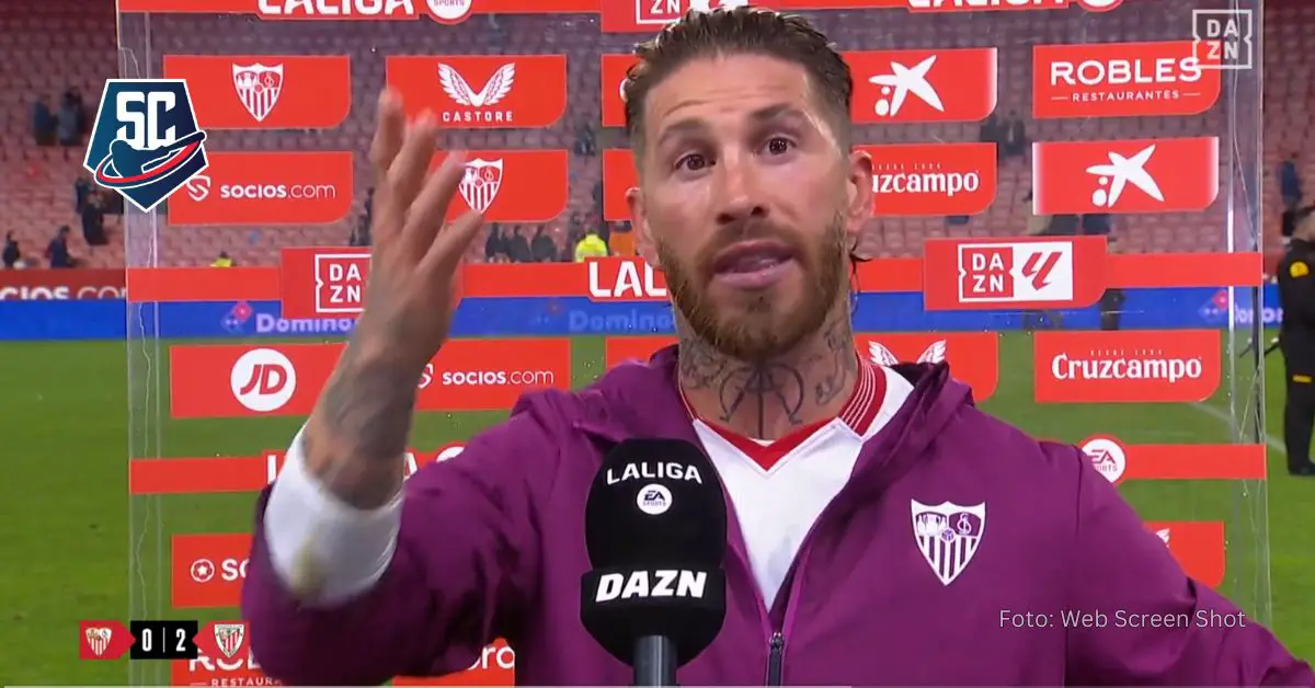 Sergio Ramos recriminó la actitud de un aficionado de Sevilla durante una rueda de prensa, posterior a la derrota del equipo