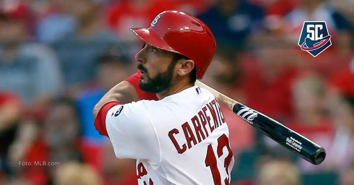 El experimentado Utility Matt Carpenter, volverá a vestir el uniforme de St. Louis Cardinals para la temporada 2024 de MLB.