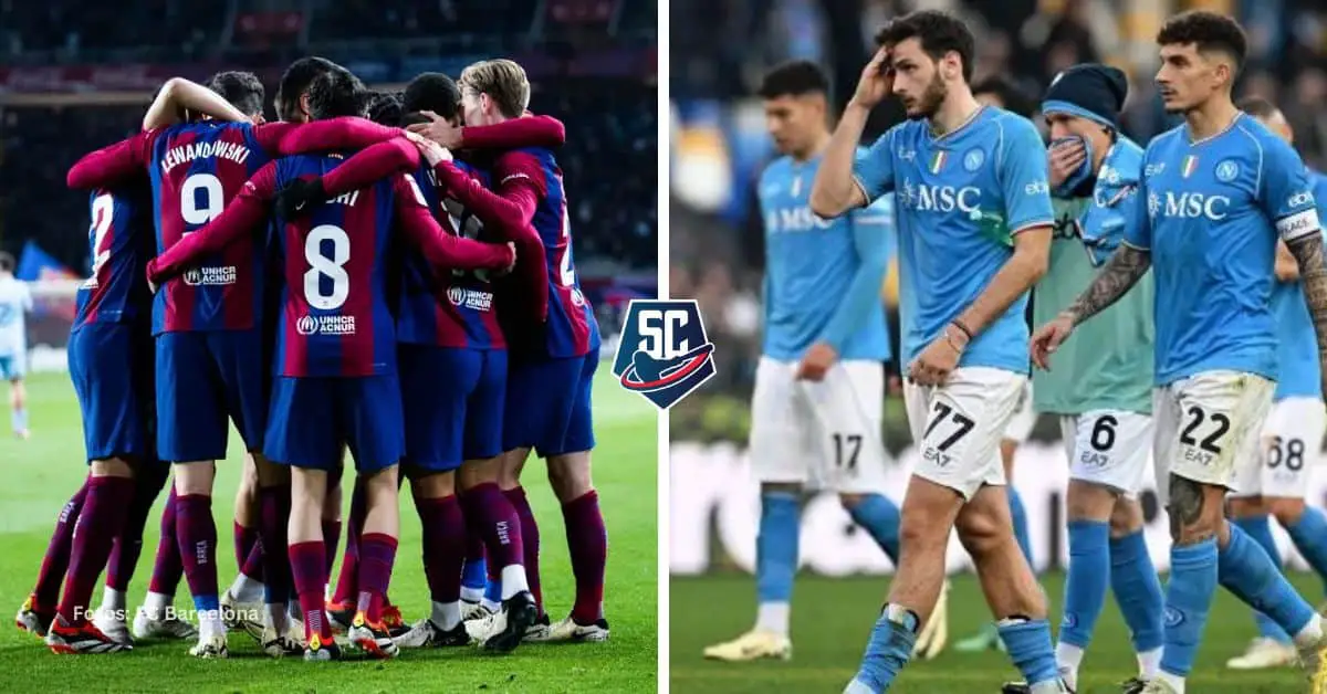 Barcelona acumula registro efectivo contra Napoli en fase eliminatoria