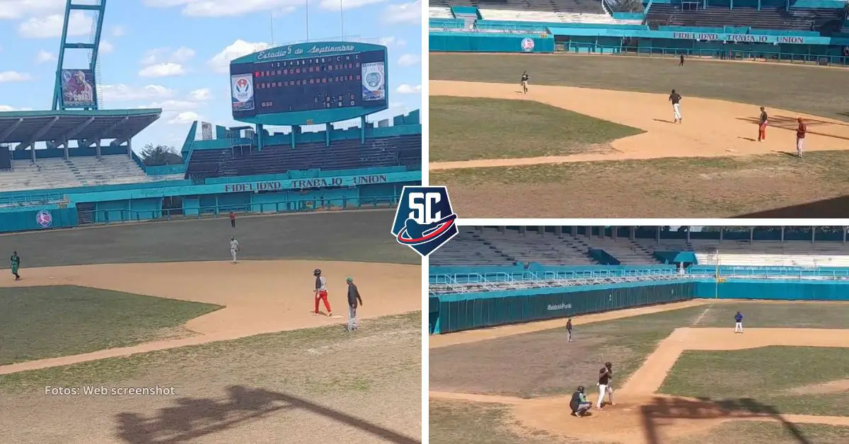 El Estadio de Cienfuegos, Cuba, luce sus peores condiciones en años, a solo 17 días del inicio de la Serie Nacional de Béisbol No 63