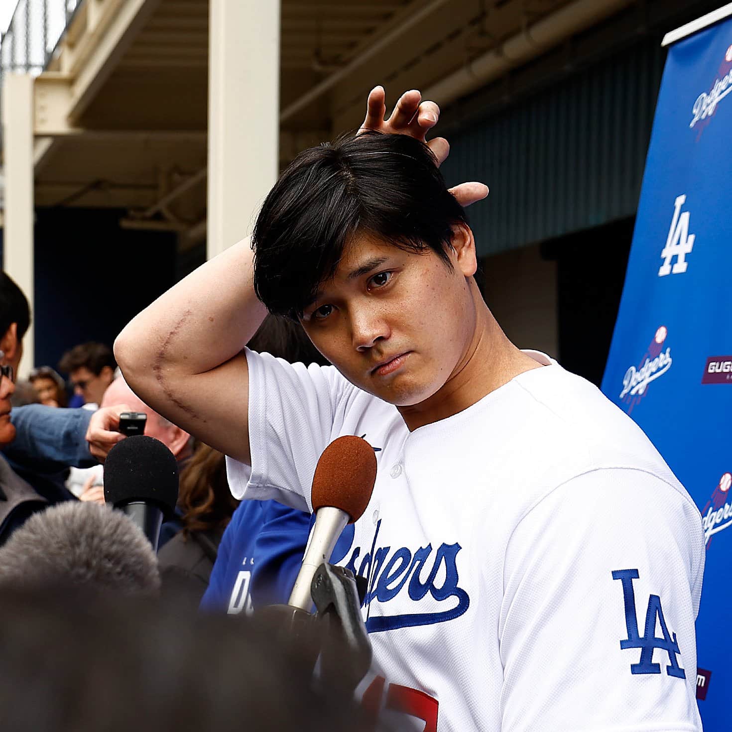 Se FILTRÓ: Cicatriz de Shohei Ohtani al DESCUBIERTO en Festival de Dodgers