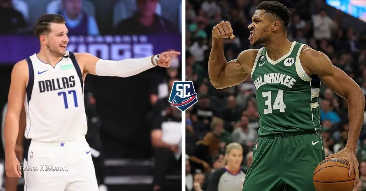 Giannis Antetokounmpo y Luka Doncic se enfrentarán este sábado en Dallas