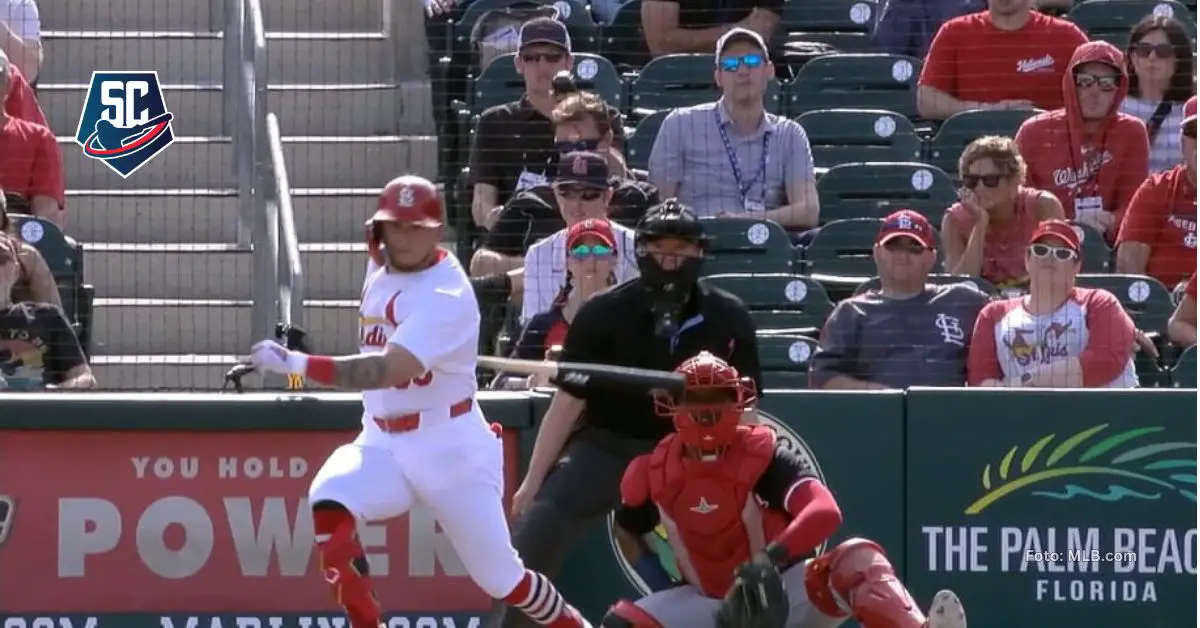 César Prieto consiguió su octavo hit en el Spring Training