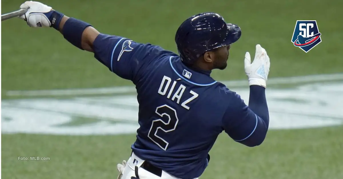 Yandy Díaz pegó par de inatrapables ante Toronto Blue Jays