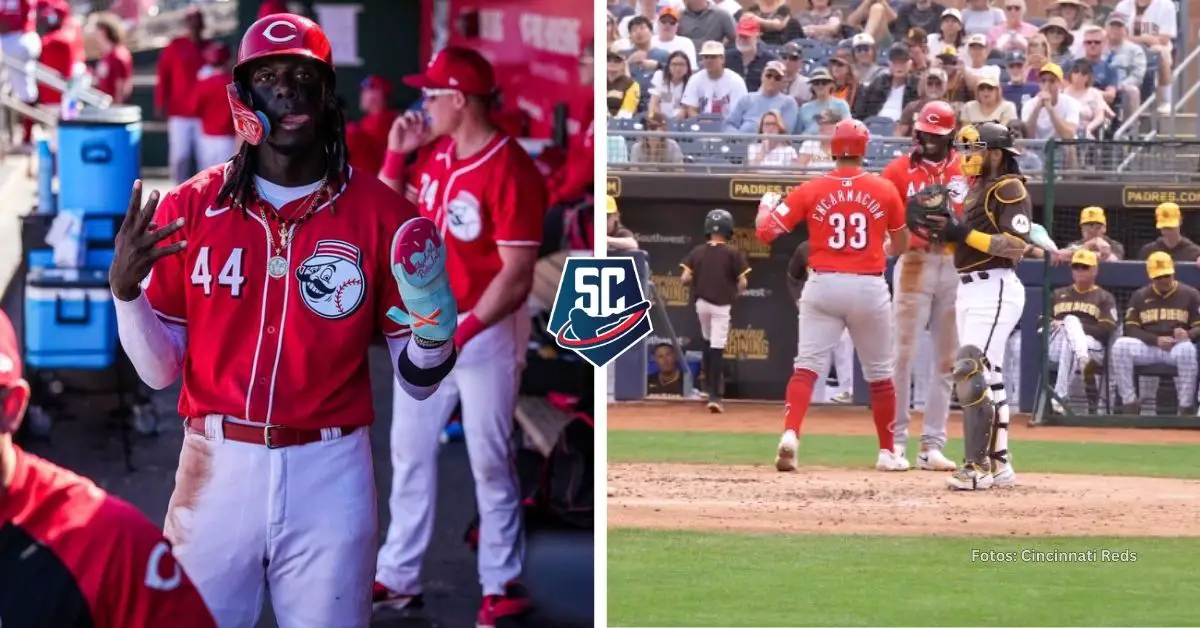 Cincinnati Reds derrotó con amplia ventaja a San Diego Padres, con una estelar actuación de Elly De La Cruz.