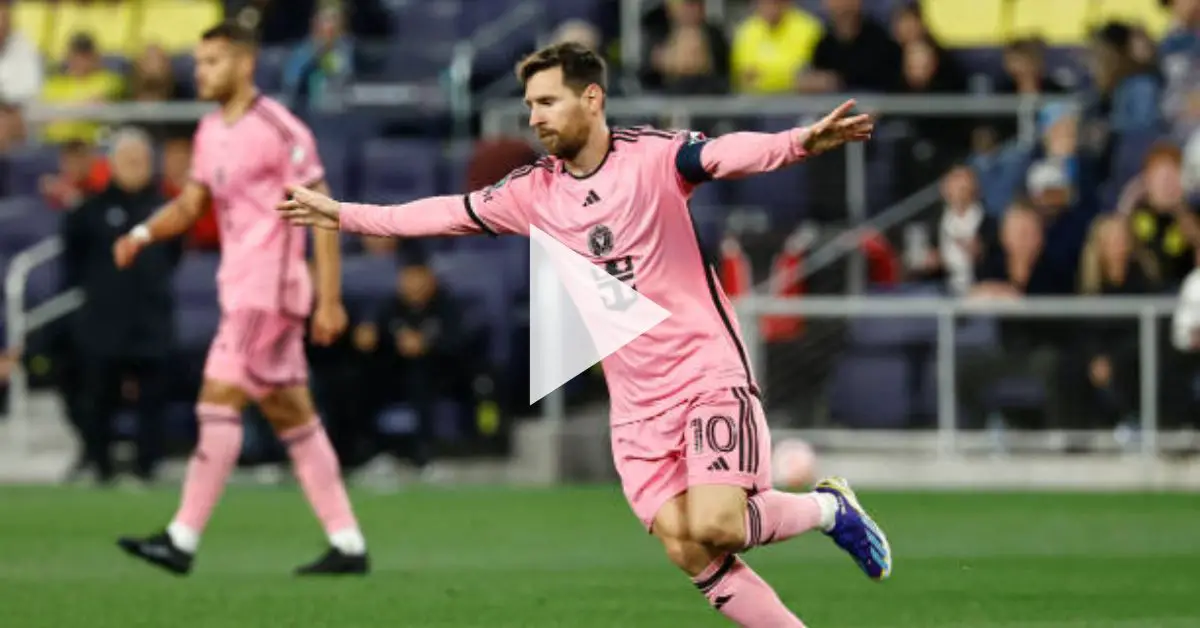 Al minuto 52 llegó la zurda maravillosa de Lionel Messi