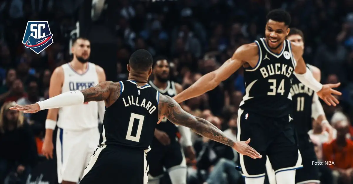 Giannis Antetokounmpo y Damian Lillard lograron algo único en la actual contienda