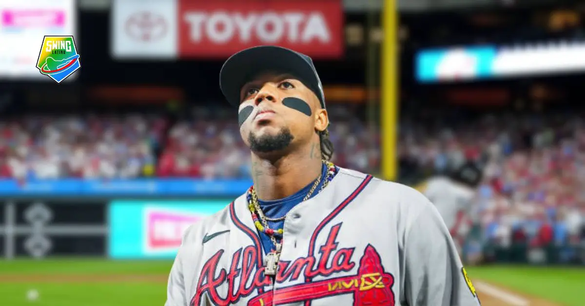 Ronald Acuña Jr. tuvo que abandonar el compromiso programado ante Baltimore Orioles