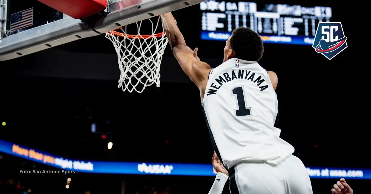 El estelar rookie francés, Victor Wembanyama volvió a hacer historia en la NBA en la victoria de los Spurs ante OKC