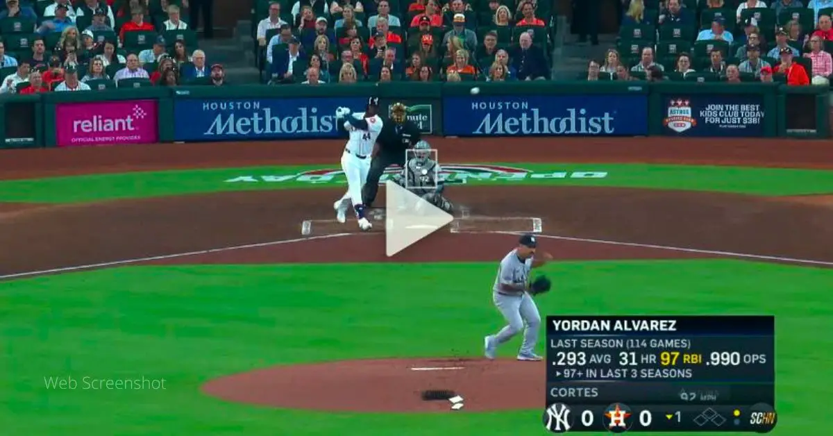 112 MPH: Yordan Alvarez INICIÓ RALLY de Houston Astros sobre Yankees