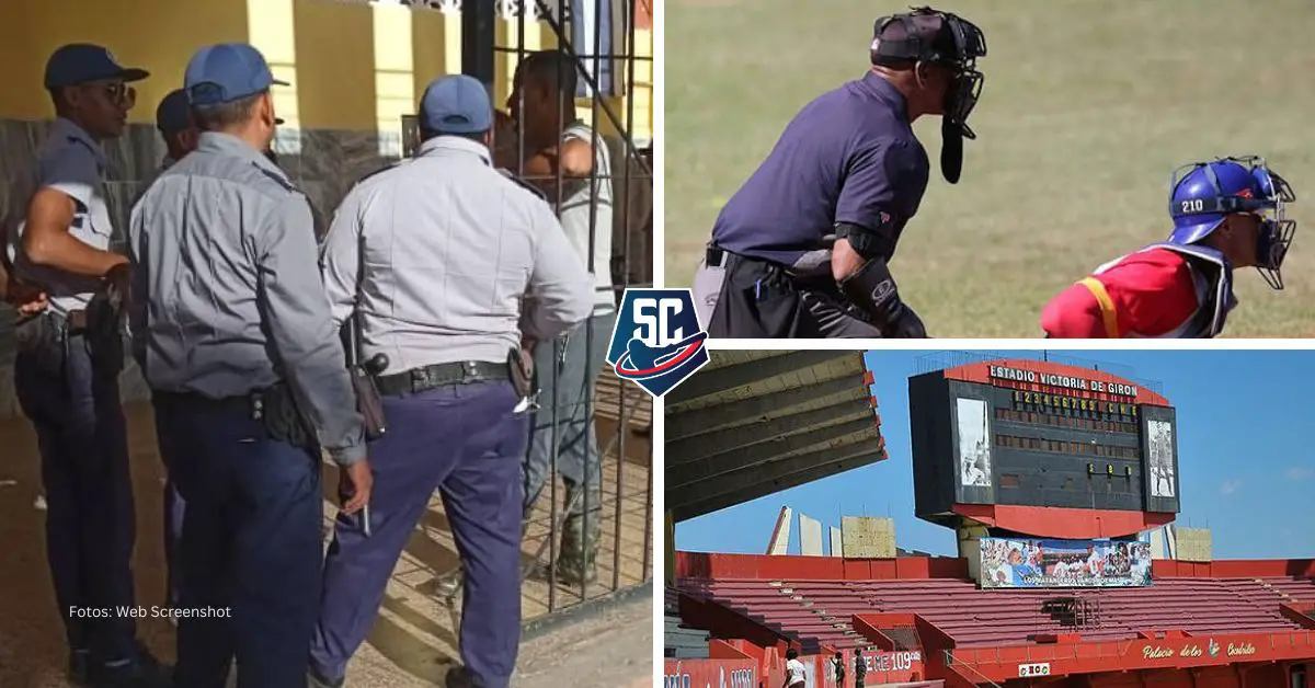 Un nuevo escándalo se desató en el beisbol cubano, después que cuatro árbitros agredieron físicamente a un aficionado.
