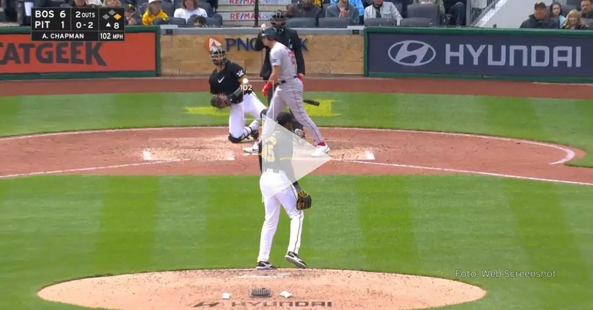 Aroldis Chapman hits 3 and sets a record in 2024 (+Video)