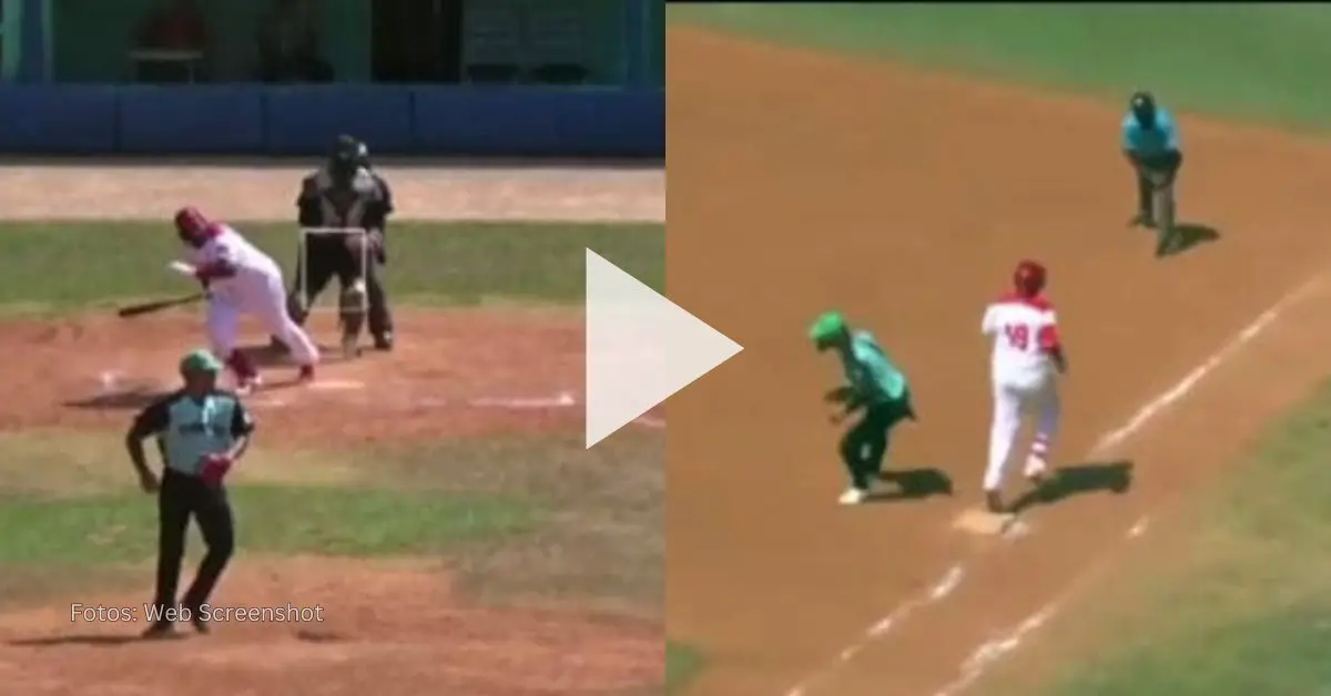 La consecución de un triple play puede ser considerado un hecho raro dentro del beisbol cubano