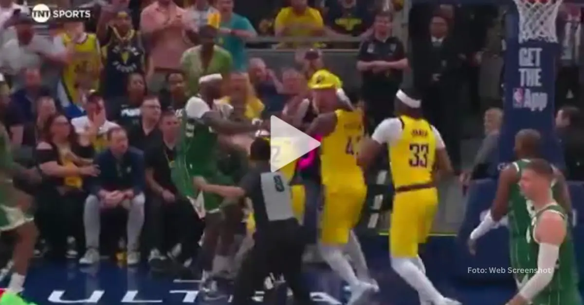 SE CALENTÓ Indiana: Bucks y Pacers REPARTIERON golpes en NBA Playoffs (+VIDEO)
