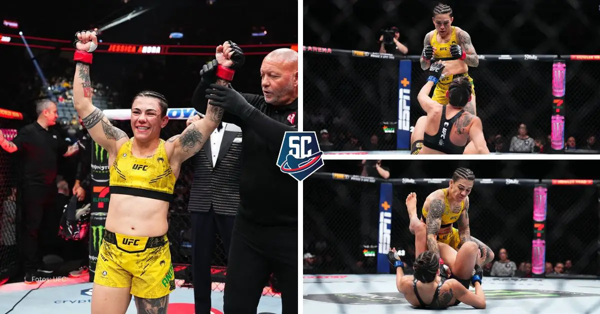 La peleadora brasileña de 32 años de edad, Jessica Andrade, ganó en un cerrado combate e hizo historia en UFC