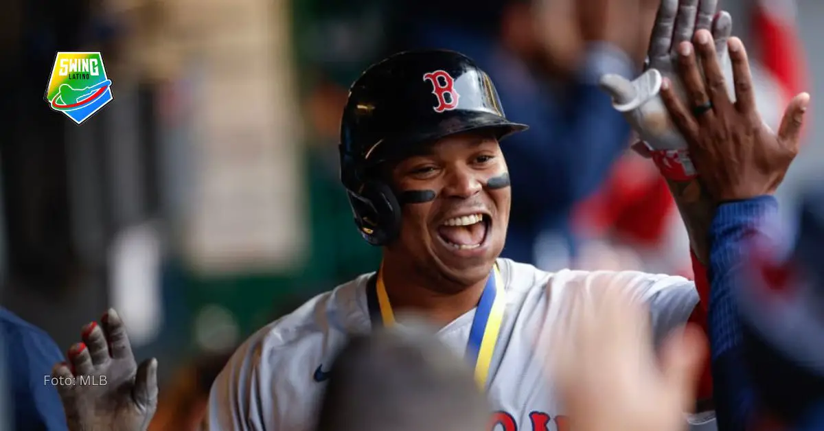 Rafael Devers won with the Boston Red Sox