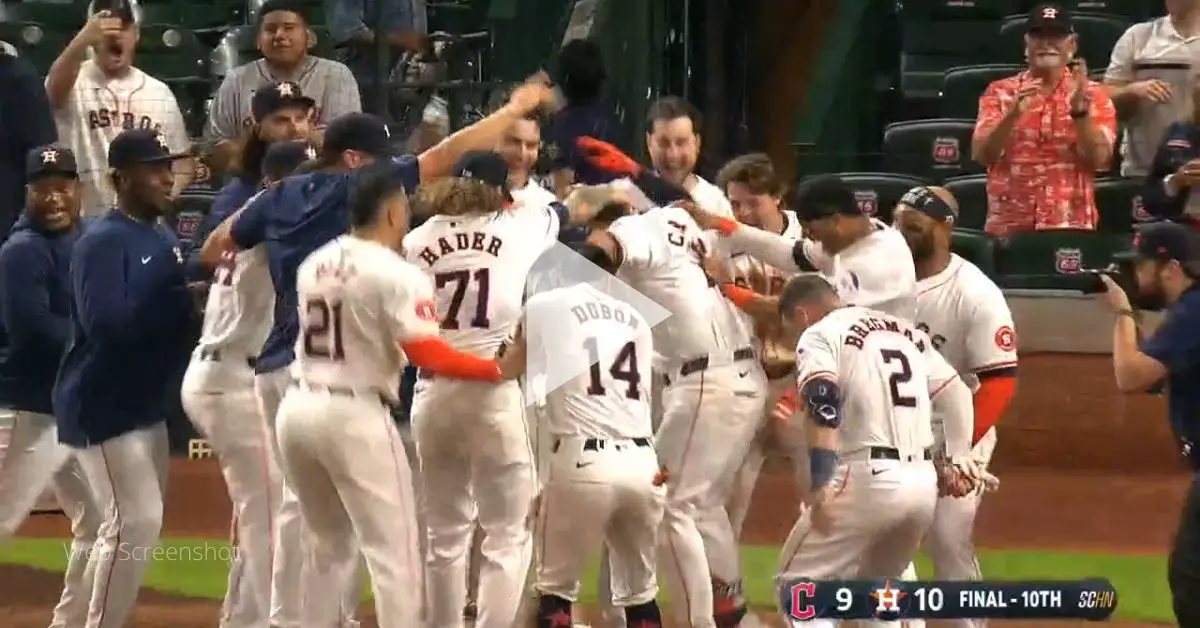 Houston Astros ganó con espectacular final su juego en Grandes Ligas