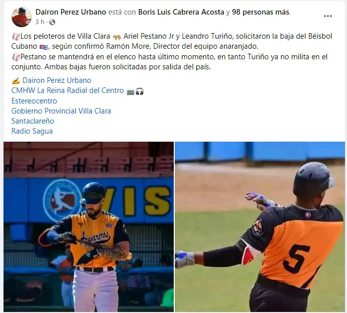 OFICIAL: Hijo de Ariel Pestano PIDIÓ BAJA en Beisbol Cubano