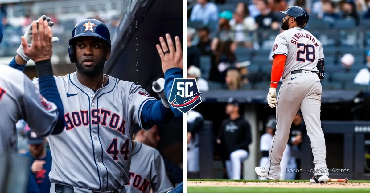 Yordan Alvarez y Jon Singleton pusieron record en Grandes Ligas con Houston Astros después de dos homeruns en Yankee Stadium