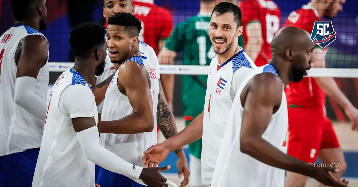 El equipo Cuba de voleibol logró su primer triunfo de la tercera semana