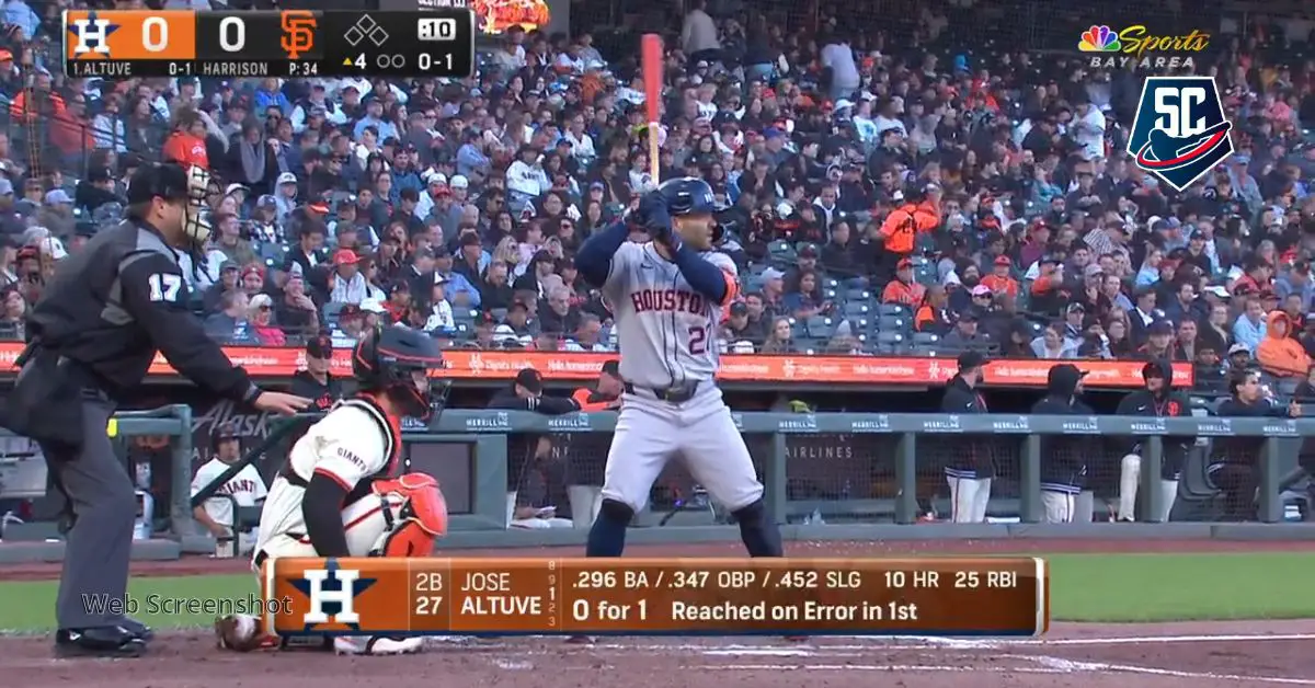 Jose Altuve bateó el primer hit de Houston Astros