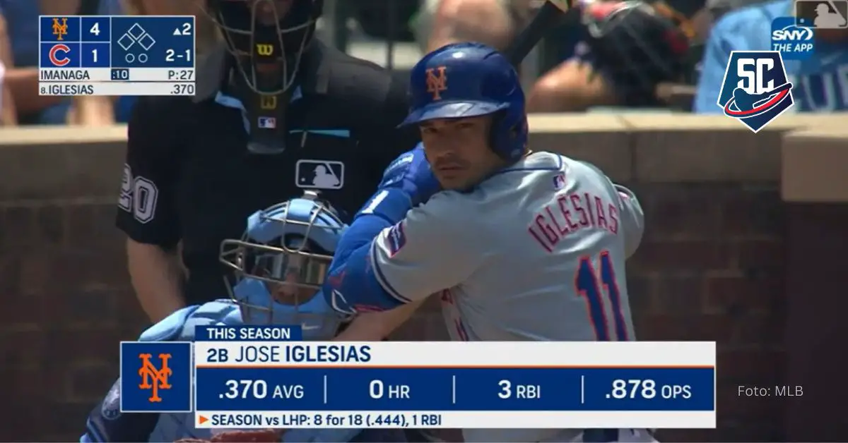 Jose Iglesias destacó a la ofensiva de New York Mets
