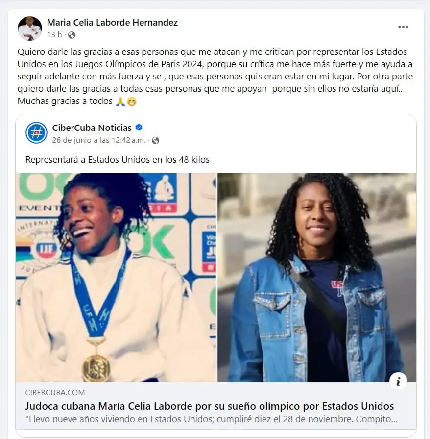Juegos Olímpicos 2024: Judoca cubana María Laborde RESPONDIÓ críticas 1