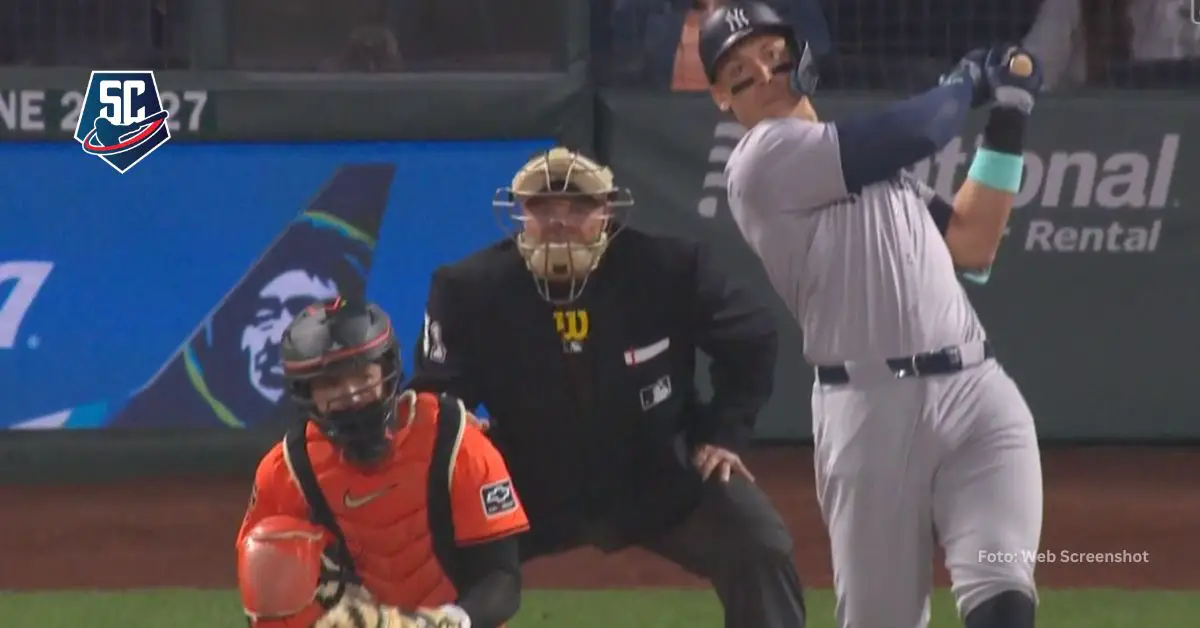 Aaron Judge se convirtió en el primer jugador que llega a los 20 cuadrangulares en la presente campaña