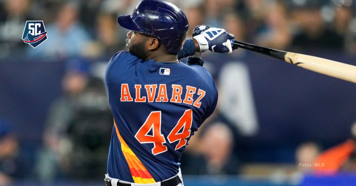 Yordan Álvarez es top 3 entre los jugadores con más juegos multi - HR en MLB