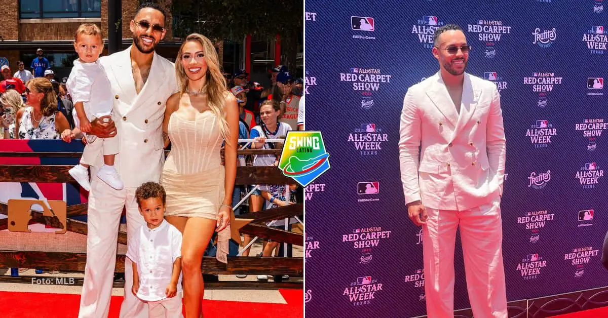 Carlos Correa, no pasó desapercibido en la alfombra roja del All Star Game 2024