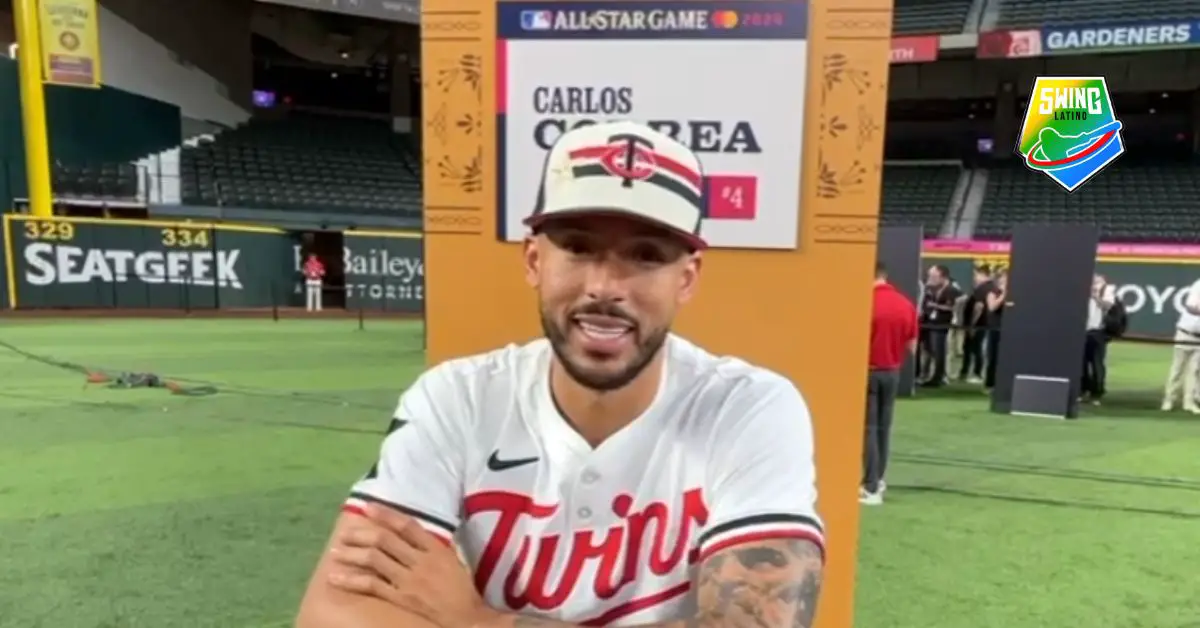 A pesar de no poder jugar en el MLB All Star Game, Carlos Correa, dijo presente en el Globe Life Field y nos brindó unas pequeñas palabras.