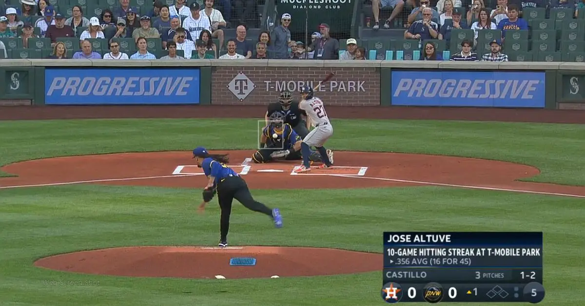 Jose Altuve fue el primer bateador del juego entre Houston Astros y Seattle Mariners