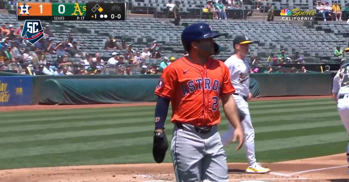 Jose Altuve entró con la primera carrera de Houston Astros en el inning inicial