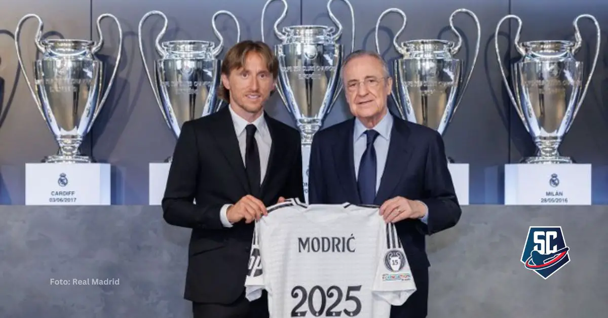 Luka Modric renovó con Real Madrid y seguirá con el club hasta el próximo año