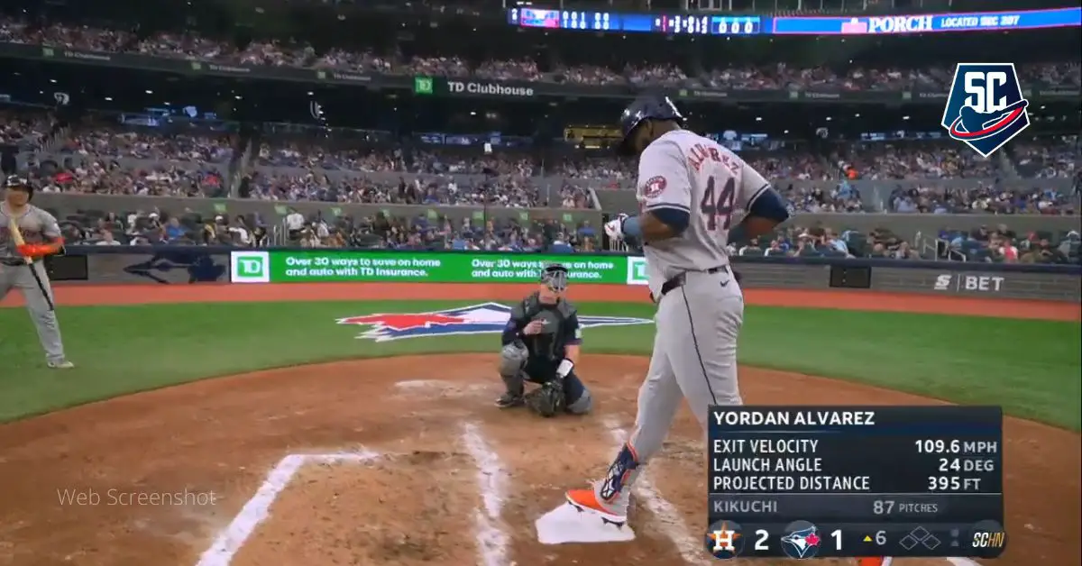 Yordan Alvarez puso en ventaja a Houston Astros con homerun para su mano